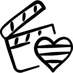 Gender Variance Heart Movies Icon from Freehand Set