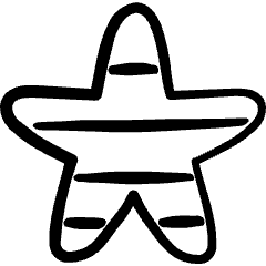 Gender Variance Star Icon from Freehand Set