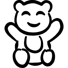 Toys Teddy Bear Icon from Freehand Set