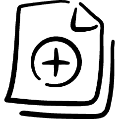 Common File Add Icon from Freehand Set