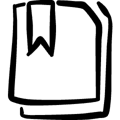 Common File Bookmark Icon from Freehand Set