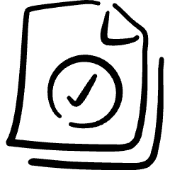 Common File Check Icon from Freehand Set