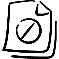 Common File Disable Icon from Freehand Set