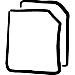 Common File Double Icon from Freehand Set
