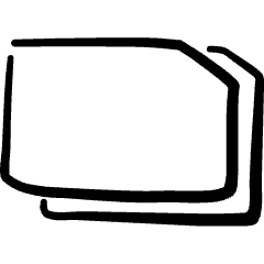 Common File Double Horizontal Icon from Freehand Set