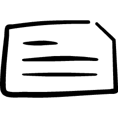Common File Horizontal Icon from Freehand Set