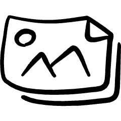 Common File Horizontal Image Icon from Freehand Set