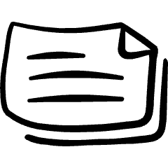 Common File Horizontal Text Icon from Freehand Set