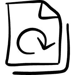 Common File Refresh Icon from Freehand Set