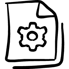 Common File Settings Icon from Freehand Set