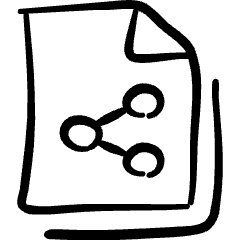 Common File Share Icon from Freehand Set