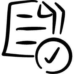 Common File Text Check Icon from Freehand Set