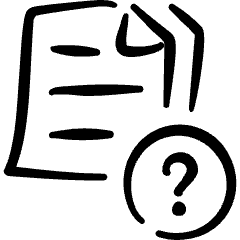 Common File Text Question Icon from Freehand Set