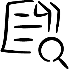 Common File Text Search Icon from Freehand Set