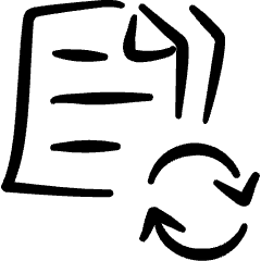 Common File Text Sync Icon from Freehand Set