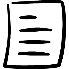 Common File Text Icon from Freehand Set