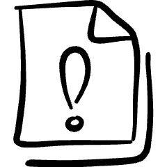 Common File Warning Icon from Freehand Set
