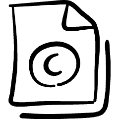 File Copyright C Icon from Freehand Set
