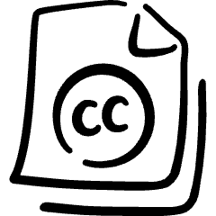 File Copyright Cc Icon from Freehand Set
