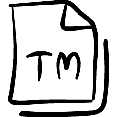 File Copyright Tm Icon from Freehand Set
