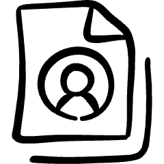 File Copyright User Icon from Freehand Set