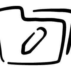 Folder Edit Icon from Freehand Set