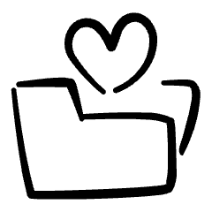 Folder Favorite Heart Icon from Freehand Set