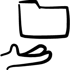 Folder Hand Hold 2 Icon from Freehand Set