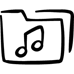 Folder Music 1 Icon from Freehand Set