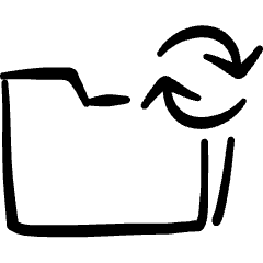 Folder Sync Icon from Freehand Set