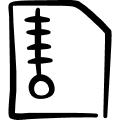 Zip File Icon from Freehand Set
