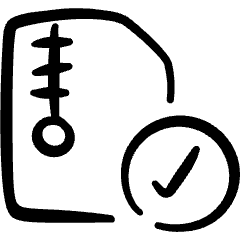 Zip File Check Icon from Freehand Set
