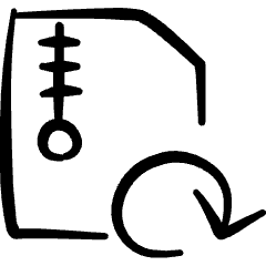 Zip File Reload Icon from Freehand Set
