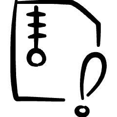 Zip File Warning Icon from Freehand Set