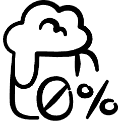 Alternative Food Non Zero Alcohol Beer Mug Icon from Freehand Set