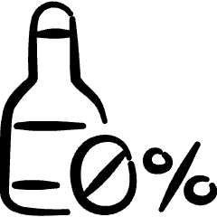 Alternative Food Non Zero Alcohol Bottle Icon from Freehand Set