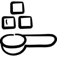 Alternative Food Sugar Amount Icon from Freehand Set