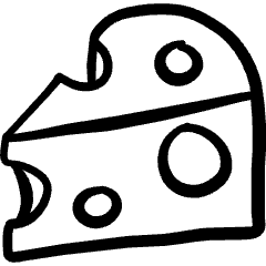 Animal Products Cheese Icon from Freehand Set