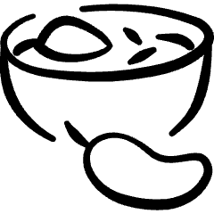 Asian Food Curry Icon from Freehand Set