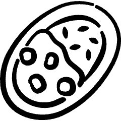 Asian Food Curry Rice Icon from Freehand Set