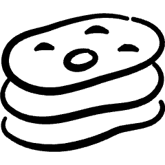 Asian Food Indian Naan 1 Icon from Freehand Set