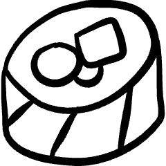 Asian Food Sushi Roll Icon from Freehand Set