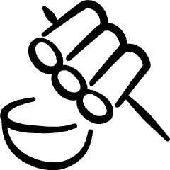 Asian Food Tokbokki Sauce Tray Icon from Freehand Set