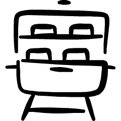 Barbecue Grill 1 Icon from Freehand Set