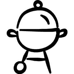 Barbecue Stove Icon from Freehand Set