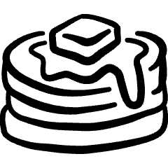 Cake Pancake Butter Icon from Freehand Set