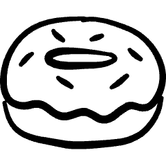 Donut Icon from Freehand Set