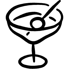 Cocktail Martini 1 Icon from Freehand Set