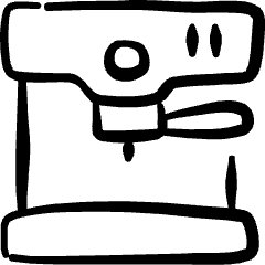 Coffee Espresso Machine Icon from Freehand Set