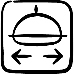 Food Delivery Service Ordering Choice Icon from Freehand Set